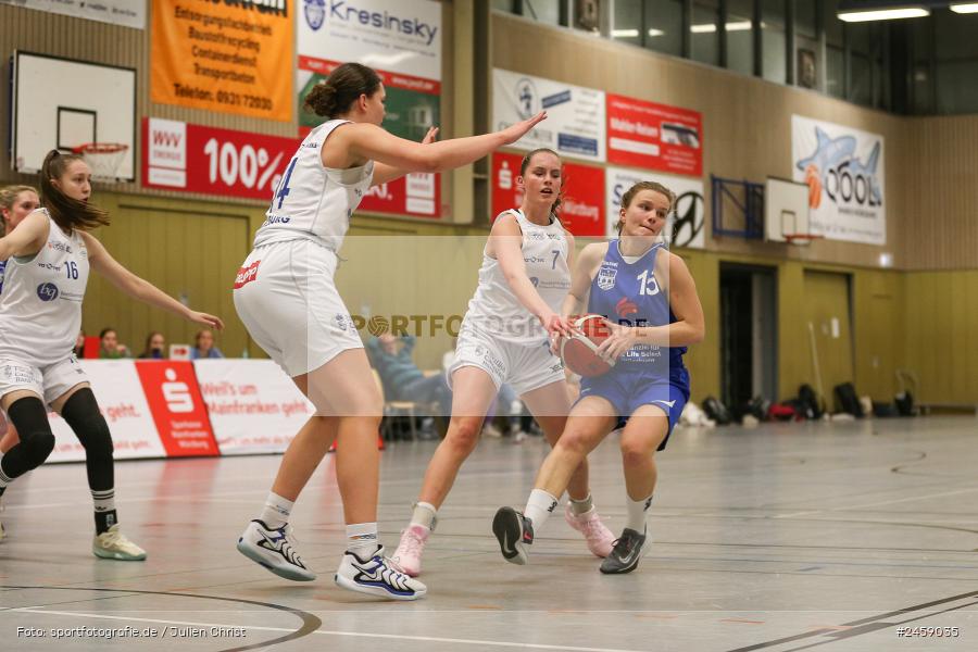 sport, action, Würzburg, TVM, TV Marktheidenfeld, TGW, TG Würzburg 2, Sportzentrum Feggrube, Regionalliga Damen HR-Nord, Basketball, 14.12.2024 - Bild-ID: 2459035