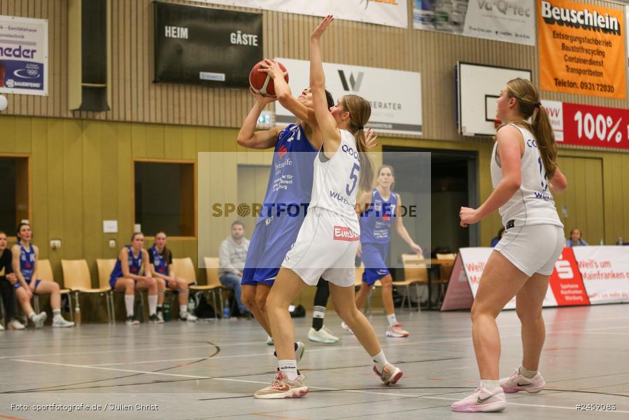 sport, action, Würzburg, TVM, TV Marktheidenfeld, TGW, TG Würzburg 2, Sportzentrum Feggrube, Regionalliga Damen HR-Nord, Basketball, 14.12.2024 - Bild-ID: 2459083