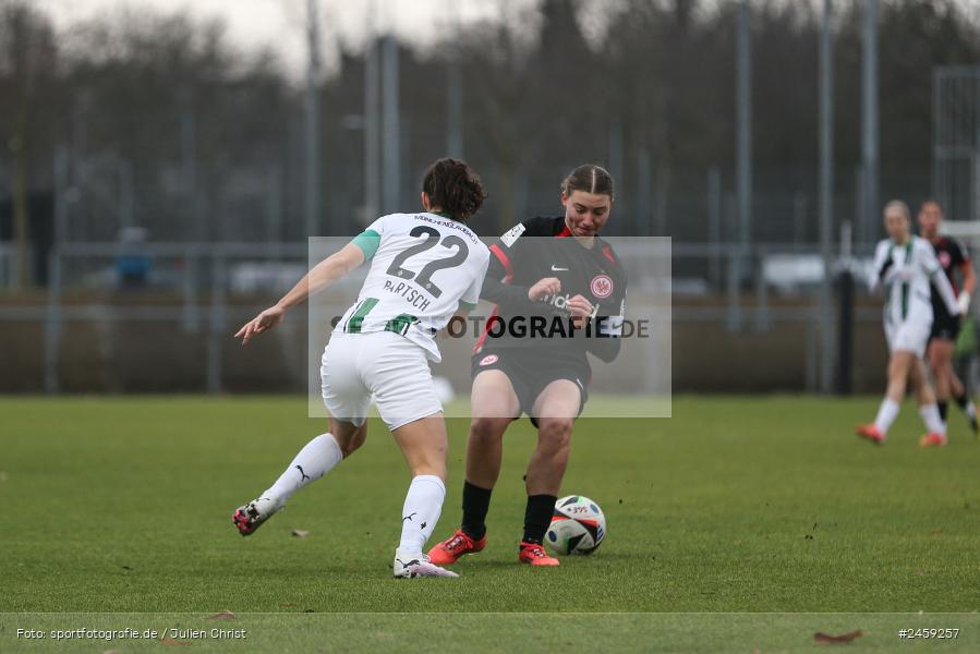 sport, action, Stadion am Brentanobad, SGE, Fussball, Frankfurt, Eintracht Frankfurt II, DFB, Borussia Mönchengladbach, BMG, 2. Frauen-Bundesliga, 15.12.2024 - Bild-ID: 2459257 sport, action, Stadion am Brentanobad, SGE, Fussball, Frankfurt, Eintracht Frankfurt II, DFB, Borussia Mönchengladbach, BMG, 2. Frauen-Bundesliga, 15.12.2024 - Bild-ID: 2459257