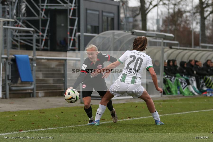 sport, action, Stadion am Brentanobad, SGE, Fussball, Frankfurt, Eintracht Frankfurt II, DFB, Borussia Mönchengladbach, BMG, 2. Frauen-Bundesliga, 15.12.2024 - Bild-ID: 2459259 sport, action, Stadion am Brentanobad, SGE, Fussball, Frankfurt, Eintracht Frankfurt II, DFB, Borussia Mönchengladbach, BMG, 2. Frauen-Bundesliga, 15.12.2024 - Bild-ID: 2459259