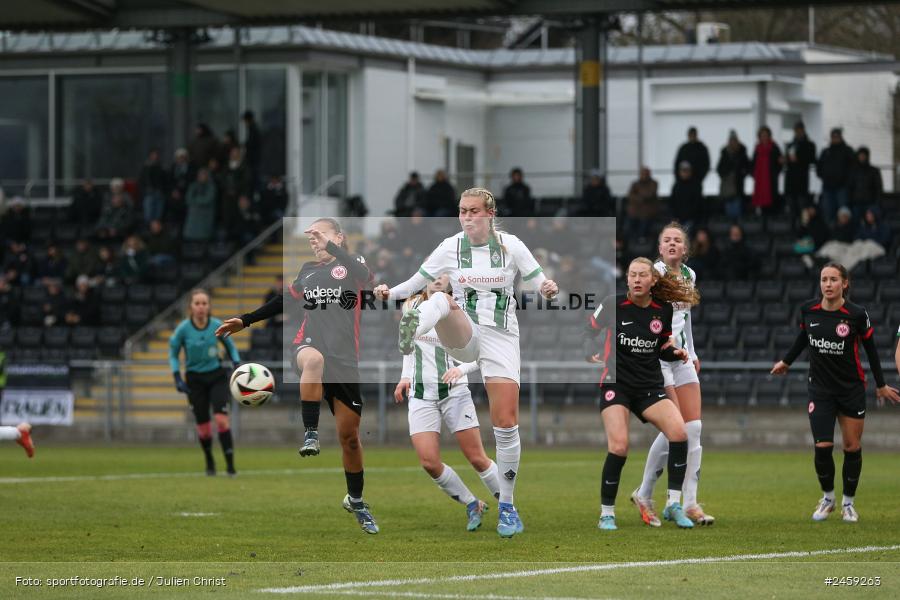 sport, action, Stadion am Brentanobad, SGE, Fussball, Frankfurt, Eintracht Frankfurt II, DFB, Borussia Mönchengladbach, BMG, 2. Frauen-Bundesliga, 15.12.2024 - Bild-ID: 2459263 sport, action, Stadion am Brentanobad, SGE, Fussball, Frankfurt, Eintracht Frankfurt II, DFB, Borussia Mönchengladbach, BMG, 2. Frauen-Bundesliga, 15.12.2024 - Bild-ID: 2459263
