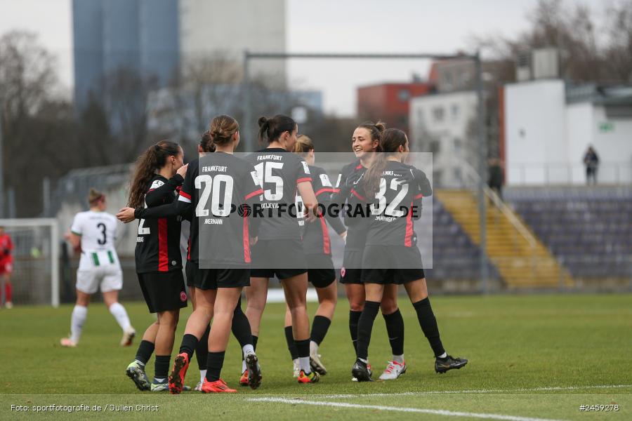 sport, action, Stadion am Brentanobad, SGE, Fussball, Frankfurt, Eintracht Frankfurt II, DFB, Borussia Mönchengladbach, BMG, 2. Frauen-Bundesliga, 15.12.2024 - Bild-ID: 2459278 sport, action, Stadion am Brentanobad, SGE, Fussball, Frankfurt, Eintracht Frankfurt II, DFB, Borussia Mönchengladbach, BMG, 2. Frauen-Bundesliga, 15.12.2024 - Bild-ID: 2459278