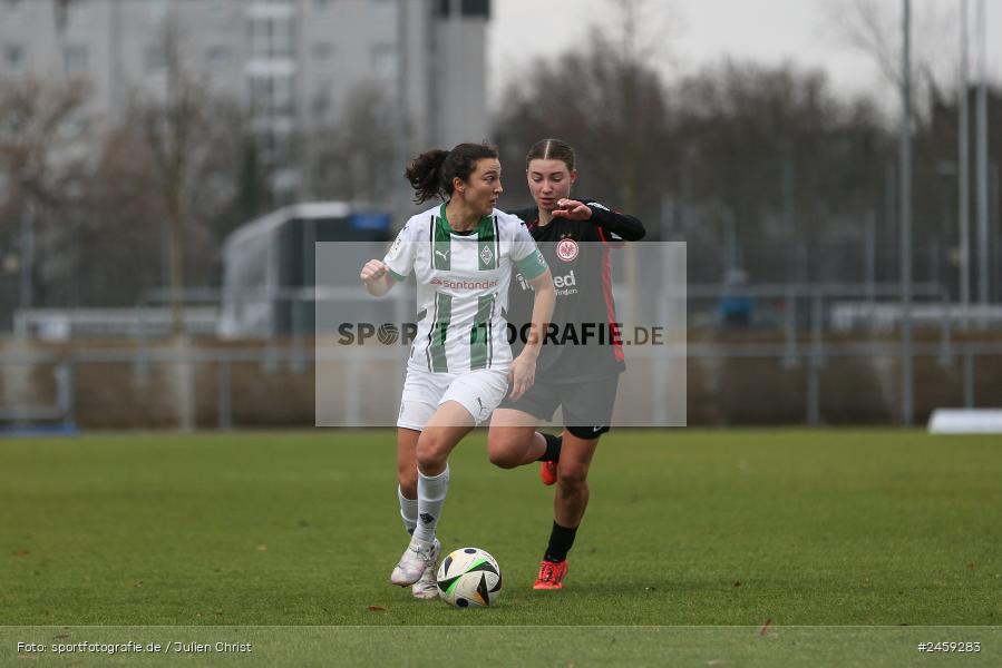 sport, action, Stadion am Brentanobad, SGE, Fussball, Frankfurt, Eintracht Frankfurt II, DFB, Borussia Mönchengladbach, BMG, 2. Frauen-Bundesliga, 15.12.2024 - Bild-ID: 2459283 sport, action, Stadion am Brentanobad, SGE, Fussball, Frankfurt, Eintracht Frankfurt II, DFB, Borussia Mönchengladbach, BMG, 2. Frauen-Bundesliga, 15.12.2024 - Bild-ID: 2459283