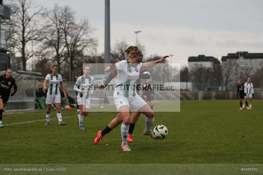 sport, action, Stadion am Brentanobad, SGE, Fussball, Frankfurt, Eintracht Frankfurt II, DFB, Borussia Mönchengladbach, BMG, 2. Frauen-Bundesliga, 15.12.2024 - Bild-ID: 2459292 sport, action, Stadion am Brentanobad, SGE, Fussball, Frankfurt, Eintracht Frankfurt II, DFB, Borussia Mönchengladbach, BMG, 2. Frauen-Bundesliga, 15.12.2024 - Bild-ID: 2459292