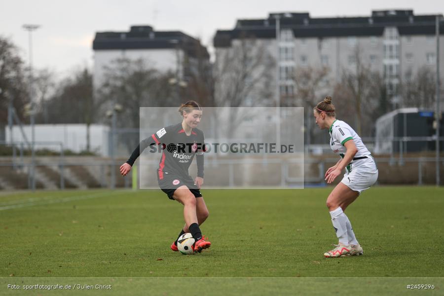 sport, action, Stadion am Brentanobad, SGE, Fussball, Frankfurt, Eintracht Frankfurt II, DFB, Borussia Mönchengladbach, BMG, 2. Frauen-Bundesliga, 15.12.2024 - Bild-ID: 2459296 sport, action, Stadion am Brentanobad, SGE, Fussball, Frankfurt, Eintracht Frankfurt II, DFB, Borussia Mönchengladbach, BMG, 2. Frauen-Bundesliga, 15.12.2024 - Bild-ID: 2459296