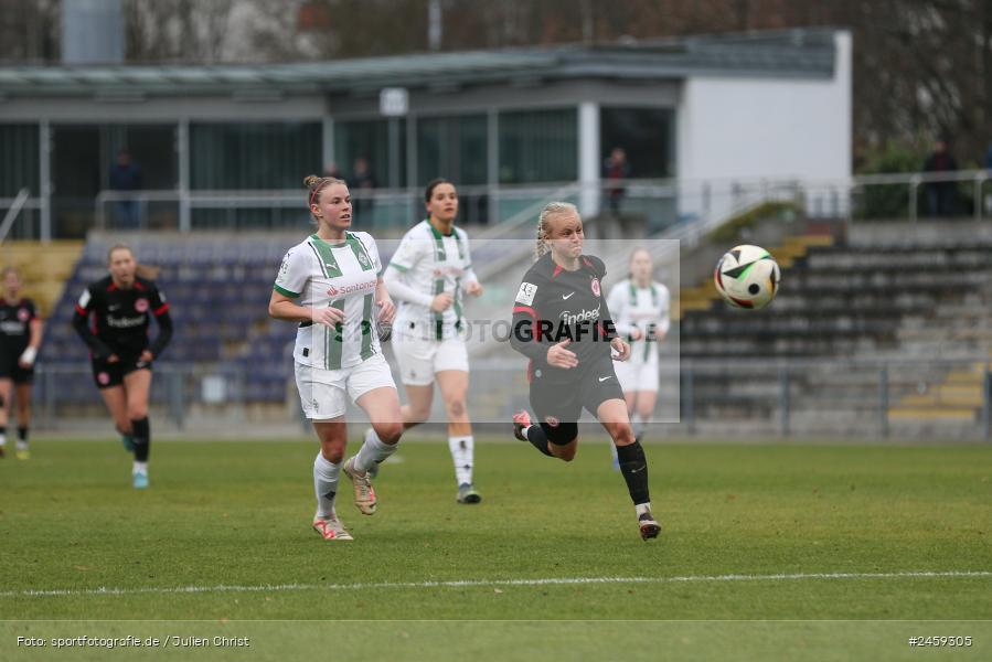sport, action, Stadion am Brentanobad, SGE, Fussball, Frankfurt, Eintracht Frankfurt II, DFB, Borussia Mönchengladbach, BMG, 2. Frauen-Bundesliga, 15.12.2024 - Bild-ID: 2459305