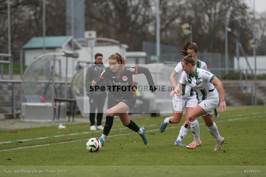 sport, action, Stadion am Brentanobad, SGE, Fussball, Frankfurt, Eintracht Frankfurt II, DFB, Borussia Mönchengladbach, BMG, 2. Frauen-Bundesliga, 15.12.2024 - Bild-ID: 2459310