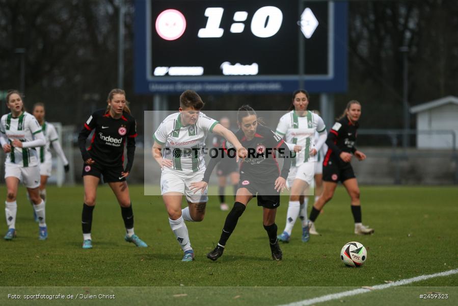 sport, action, Stadion am Brentanobad, SGE, Fussball, Frankfurt, Eintracht Frankfurt II, DFB, Borussia Mönchengladbach, BMG, 2. Frauen-Bundesliga, 15.12.2024 - Bild-ID: 2459323