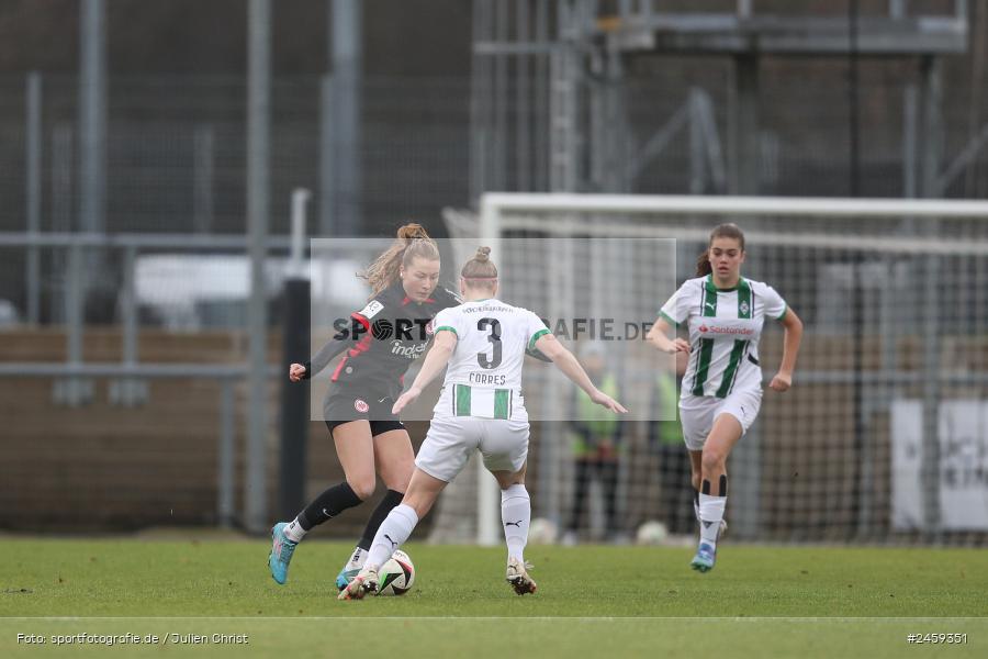 sport, action, Stadion am Brentanobad, SGE, Fussball, Frankfurt, Eintracht Frankfurt II, DFB, Borussia Mönchengladbach, BMG, 2. Frauen-Bundesliga, 15.12.2024 - Bild-ID: 2459351 sport, action, Stadion am Brentanobad, SGE, Fussball, Frankfurt, Eintracht Frankfurt II, DFB, Borussia Mönchengladbach, BMG, 2. Frauen-Bundesliga, 15.12.2024 - Bild-ID: 2459351
