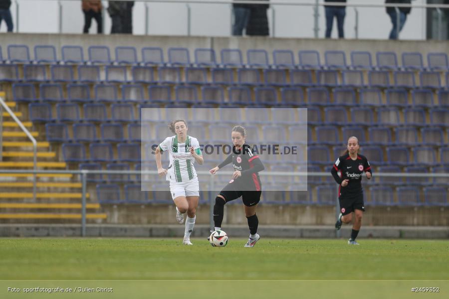 sport, action, Stadion am Brentanobad, SGE, Fussball, Frankfurt, Eintracht Frankfurt II, DFB, Borussia Mönchengladbach, BMG, 2. Frauen-Bundesliga, 15.12.2024 - Bild-ID: 2459352