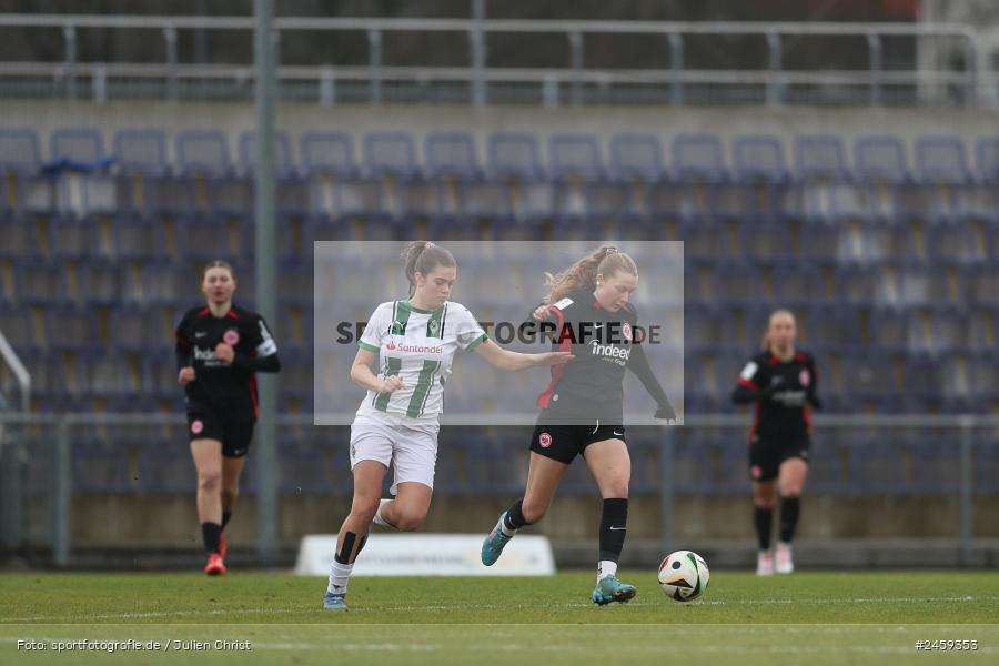 sport, action, Stadion am Brentanobad, SGE, Fussball, Frankfurt, Eintracht Frankfurt II, DFB, Borussia Mönchengladbach, BMG, 2. Frauen-Bundesliga, 15.12.2024 - Bild-ID: 2459353 sport, action, Stadion am Brentanobad, SGE, Fussball, Frankfurt, Eintracht Frankfurt II, DFB, Borussia Mönchengladbach, BMG, 2. Frauen-Bundesliga, 15.12.2024 - Bild-ID: 2459353