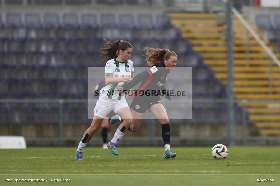 sport, action, Stadion am Brentanobad, SGE, Fussball, Frankfurt, Eintracht Frankfurt II, DFB, Borussia Mönchengladbach, BMG, 2. Frauen-Bundesliga, 15.12.2024 - Bild-ID: 2459355 sport, action, Stadion am Brentanobad, SGE, Fussball, Frankfurt, Eintracht Frankfurt II, DFB, Borussia Mönchengladbach, BMG, 2. Frauen-Bundesliga, 15.12.2024 - Bild-ID: 2459355