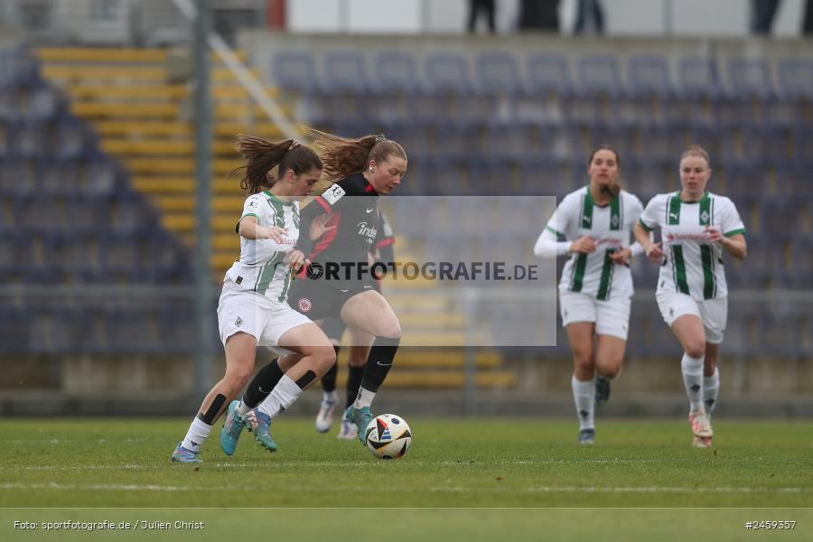 sport, action, Stadion am Brentanobad, SGE, Fussball, Frankfurt, Eintracht Frankfurt II, DFB, Borussia Mönchengladbach, BMG, 2. Frauen-Bundesliga, 15.12.2024 - Bild-ID: 2459357 sport, action, Stadion am Brentanobad, SGE, Fussball, Frankfurt, Eintracht Frankfurt II, DFB, Borussia Mönchengladbach, BMG, 2. Frauen-Bundesliga, 15.12.2024 - Bild-ID: 2459357