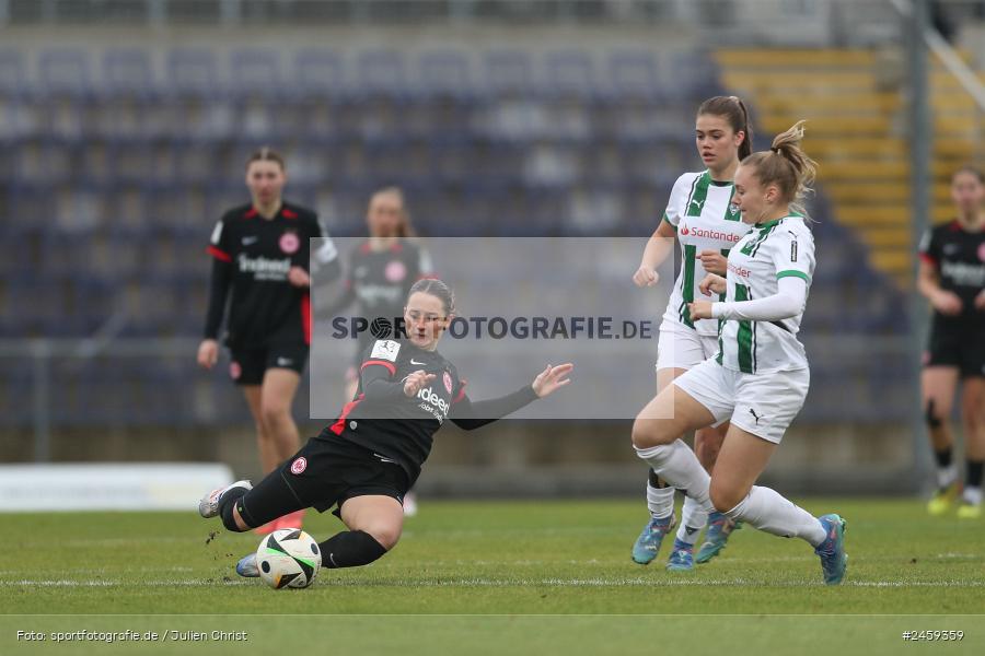 sport, action, Stadion am Brentanobad, SGE, Fussball, Frankfurt, Eintracht Frankfurt II, DFB, Borussia Mönchengladbach, BMG, 2. Frauen-Bundesliga, 15.12.2024 - Bild-ID: 2459359 sport, action, Stadion am Brentanobad, SGE, Fussball, Frankfurt, Eintracht Frankfurt II, DFB, Borussia Mönchengladbach, BMG, 2. Frauen-Bundesliga, 15.12.2024 - Bild-ID: 2459359