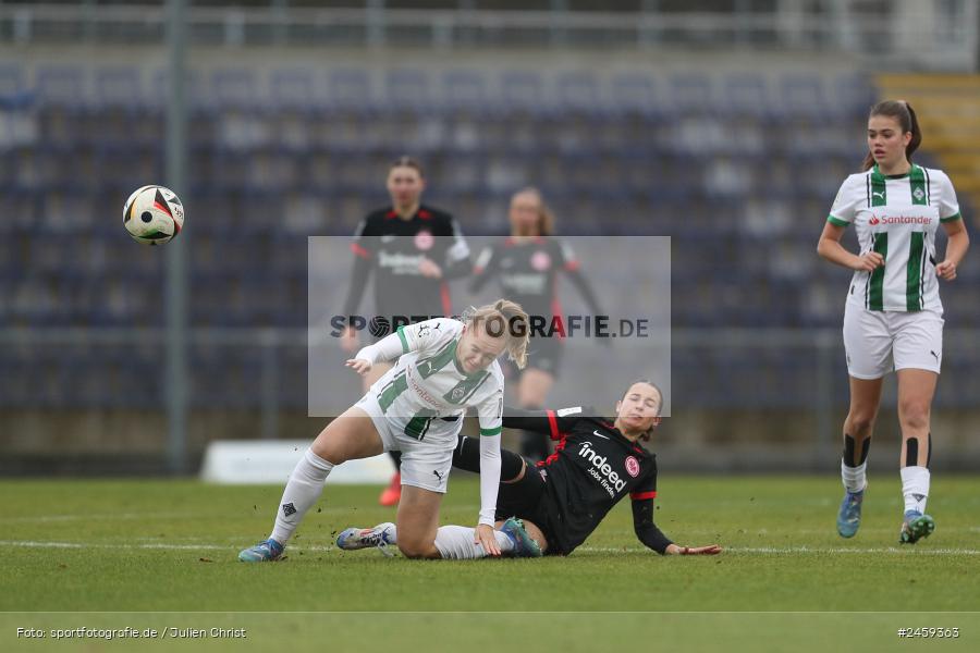 sport, action, Stadion am Brentanobad, SGE, Fussball, Frankfurt, Eintracht Frankfurt II, DFB, Borussia Mönchengladbach, BMG, 2. Frauen-Bundesliga, 15.12.2024 - Bild-ID: 2459363