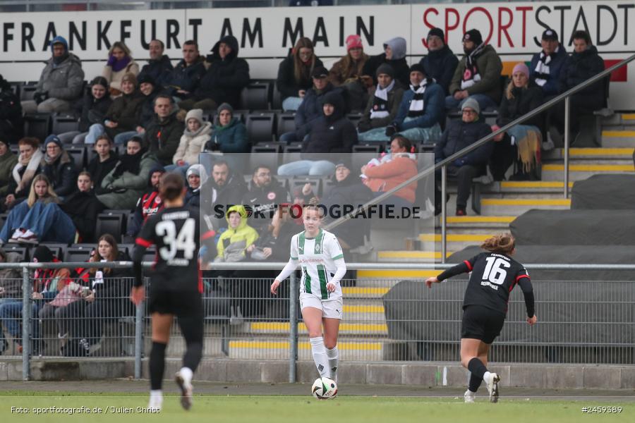 sport, action, Stadion am Brentanobad, SGE, Fussball, Frankfurt, Eintracht Frankfurt II, DFB, Borussia Mönchengladbach, BMG, 2. Frauen-Bundesliga, 15.12.2024 - Bild-ID: 2459389 sport, action, Stadion am Brentanobad, SGE, Fussball, Frankfurt, Eintracht Frankfurt II, DFB, Borussia Mönchengladbach, BMG, 2. Frauen-Bundesliga, 15.12.2024 - Bild-ID: 2459389