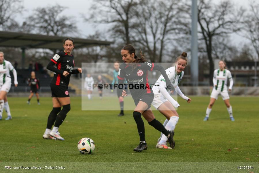 sport, action, Stadion am Brentanobad, SGE, Fussball, Frankfurt, Eintracht Frankfurt II, DFB, Borussia Mönchengladbach, BMG, 2. Frauen-Bundesliga, 15.12.2024 - Bild-ID: 2459394 sport, action, Stadion am Brentanobad, SGE, Fussball, Frankfurt, Eintracht Frankfurt II, DFB, Borussia Mönchengladbach, BMG, 2. Frauen-Bundesliga, 15.12.2024 - Bild-ID: 2459394
