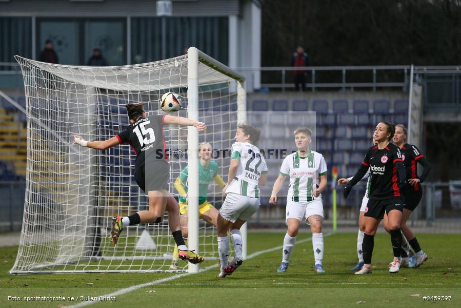 sport, action, Stadion am Brentanobad, SGE, Fussball, Frankfurt, Eintracht Frankfurt II, DFB, Borussia Mönchengladbach, BMG, 2. Frauen-Bundesliga, 15.12.2024 - Bild-ID: 2459397 sport, action, Stadion am Brentanobad, SGE, Fussball, Frankfurt, Eintracht Frankfurt II, DFB, Borussia Mönchengladbach, BMG, 2. Frauen-Bundesliga, 15.12.2024 - Bild-ID: 2459397