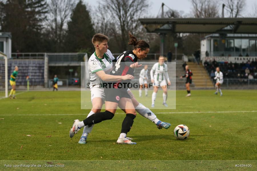 sport, action, Stadion am Brentanobad, SGE, Fussball, Frankfurt, Eintracht Frankfurt II, DFB, Borussia Mönchengladbach, BMG, 2. Frauen-Bundesliga, 15.12.2024 - Bild-ID: 2459400 sport, action, Stadion am Brentanobad, SGE, Fussball, Frankfurt, Eintracht Frankfurt II, DFB, Borussia Mönchengladbach, BMG, 2. Frauen-Bundesliga, 15.12.2024 - Bild-ID: 2459400