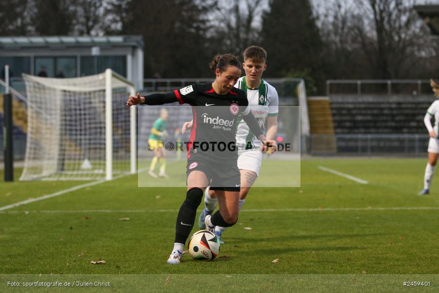 sport, action, Stadion am Brentanobad, SGE, Fussball, Frankfurt, Eintracht Frankfurt II, DFB, Borussia Mönchengladbach, BMG, 2. Frauen-Bundesliga, 15.12.2024 - Bild-ID: 2459401 sport, action, Stadion am Brentanobad, SGE, Fussball, Frankfurt, Eintracht Frankfurt II, DFB, Borussia Mönchengladbach, BMG, 2. Frauen-Bundesliga, 15.12.2024 - Bild-ID: 2459401