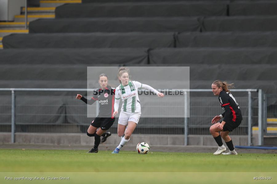sport, action, Stadion am Brentanobad, SGE, Fussball, Frankfurt, Eintracht Frankfurt II, DFB, Borussia Mönchengladbach, BMG, 2. Frauen-Bundesliga, 15.12.2024 - Bild-ID: 2459409 sport, action, Stadion am Brentanobad, SGE, Fussball, Frankfurt, Eintracht Frankfurt II, DFB, Borussia Mönchengladbach, BMG, 2. Frauen-Bundesliga, 15.12.2024 - Bild-ID: 2459409