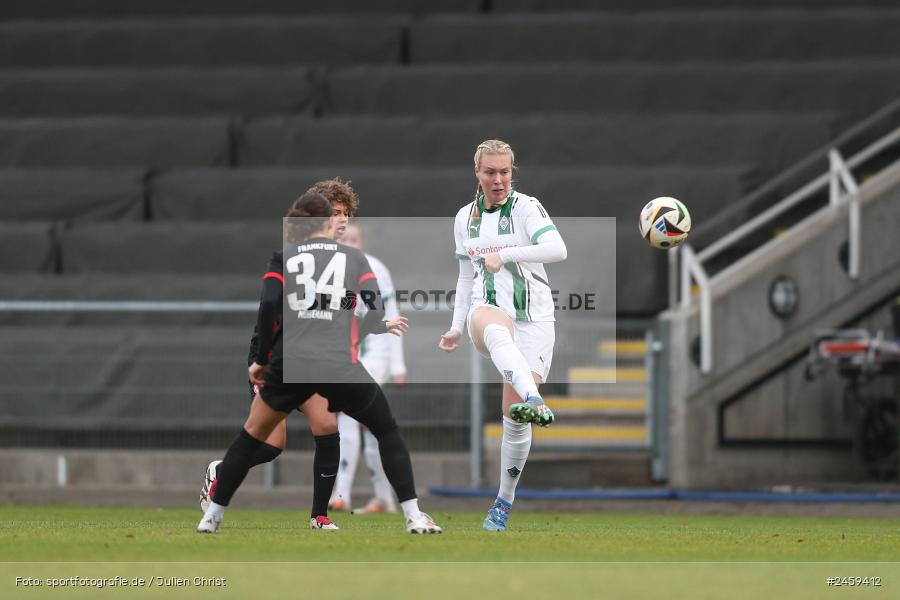 sport, action, Stadion am Brentanobad, SGE, Fussball, Frankfurt, Eintracht Frankfurt II, DFB, Borussia Mönchengladbach, BMG, 2. Frauen-Bundesliga, 15.12.2024 - Bild-ID: 2459412