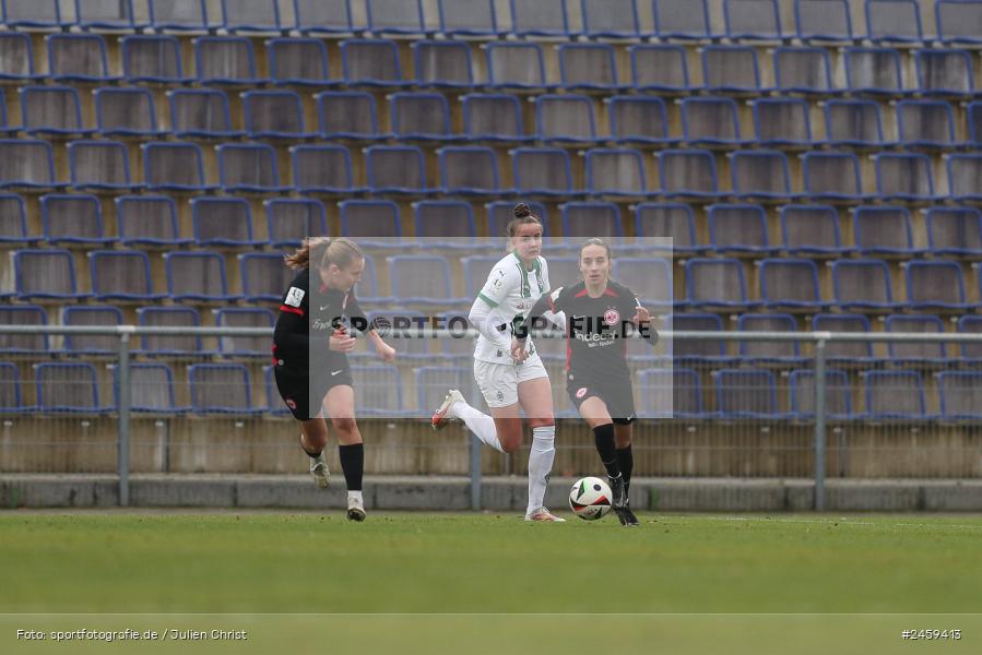 sport, action, Stadion am Brentanobad, SGE, Fussball, Frankfurt, Eintracht Frankfurt II, DFB, Borussia Mönchengladbach, BMG, 2. Frauen-Bundesliga, 15.12.2024 - Bild-ID: 2459413