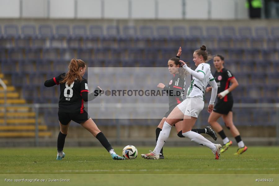sport, action, Stadion am Brentanobad, SGE, Fussball, Frankfurt, Eintracht Frankfurt II, DFB, Borussia Mönchengladbach, BMG, 2. Frauen-Bundesliga, 15.12.2024 - Bild-ID: 2459432 sport, action, Stadion am Brentanobad, SGE, Fussball, Frankfurt, Eintracht Frankfurt II, DFB, Borussia Mönchengladbach, BMG, 2. Frauen-Bundesliga, 15.12.2024 - Bild-ID: 2459432