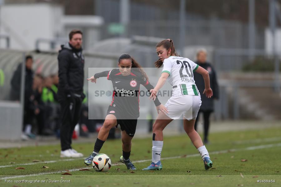 sport, action, Stadion am Brentanobad, SGE, Fussball, Frankfurt, Eintracht Frankfurt II, DFB, Borussia Mönchengladbach, BMG, 2. Frauen-Bundesliga, 15.12.2024 - Bild-ID: 2459454 sport, action, Stadion am Brentanobad, SGE, Fussball, Frankfurt, Eintracht Frankfurt II, DFB, Borussia Mönchengladbach, BMG, 2. Frauen-Bundesliga, 15.12.2024 - Bild-ID: 2459454