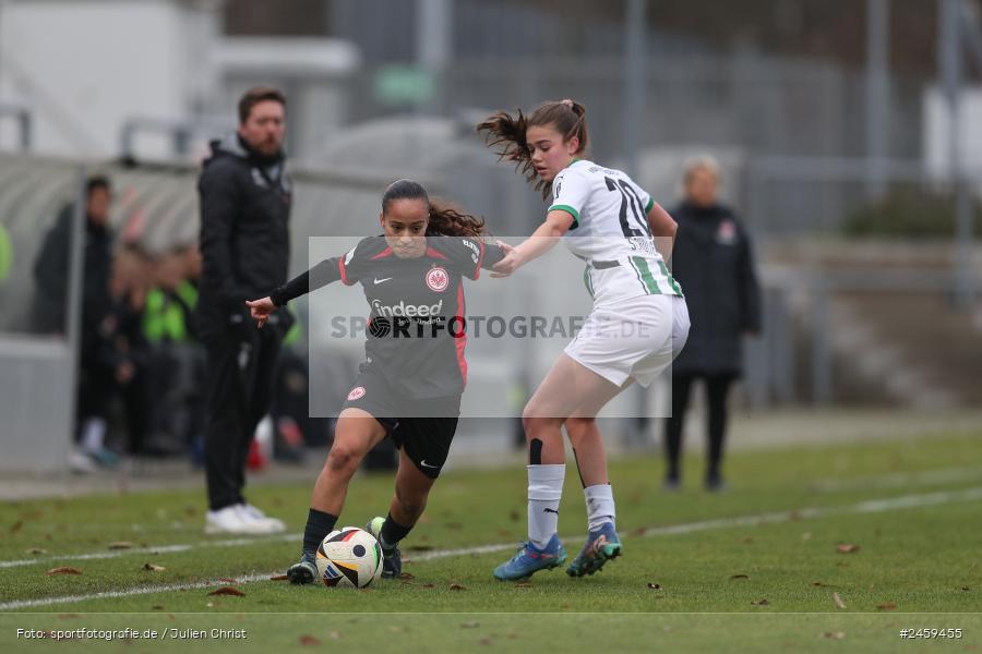 sport, action, Stadion am Brentanobad, SGE, Fussball, Frankfurt, Eintracht Frankfurt II, DFB, Borussia Mönchengladbach, BMG, 2. Frauen-Bundesliga, 15.12.2024 - Bild-ID: 2459455 sport, action, Stadion am Brentanobad, SGE, Fussball, Frankfurt, Eintracht Frankfurt II, DFB, Borussia Mönchengladbach, BMG, 2. Frauen-Bundesliga, 15.12.2024 - Bild-ID: 2459455