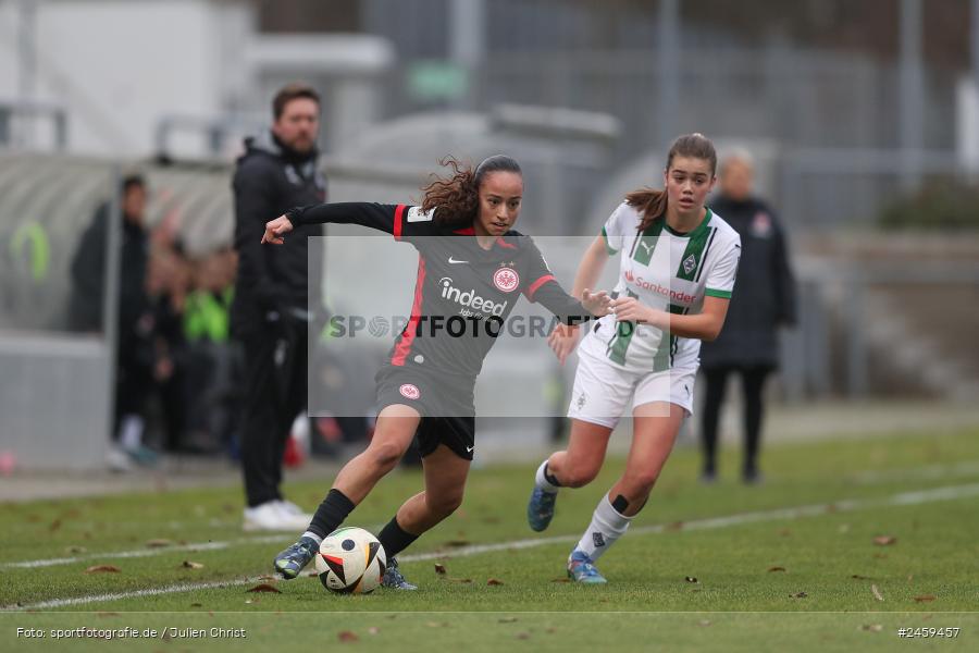 sport, action, Stadion am Brentanobad, SGE, Fussball, Frankfurt, Eintracht Frankfurt II, DFB, Borussia Mönchengladbach, BMG, 2. Frauen-Bundesliga, 15.12.2024 - Bild-ID: 2459457 sport, action, Stadion am Brentanobad, SGE, Fussball, Frankfurt, Eintracht Frankfurt II, DFB, Borussia Mönchengladbach, BMG, 2. Frauen-Bundesliga, 15.12.2024 - Bild-ID: 2459457