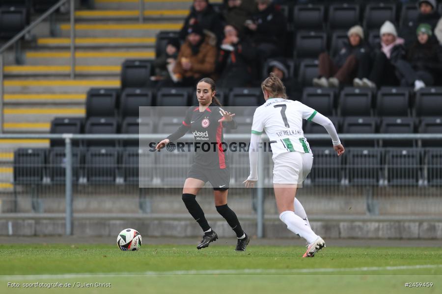 sport, action, Stadion am Brentanobad, SGE, Fussball, Frankfurt, Eintracht Frankfurt II, DFB, Borussia Mönchengladbach, BMG, 2. Frauen-Bundesliga, 15.12.2024 - Bild-ID: 2459459 sport, action, Stadion am Brentanobad, SGE, Fussball, Frankfurt, Eintracht Frankfurt II, DFB, Borussia Mönchengladbach, BMG, 2. Frauen-Bundesliga, 15.12.2024 - Bild-ID: 2459459