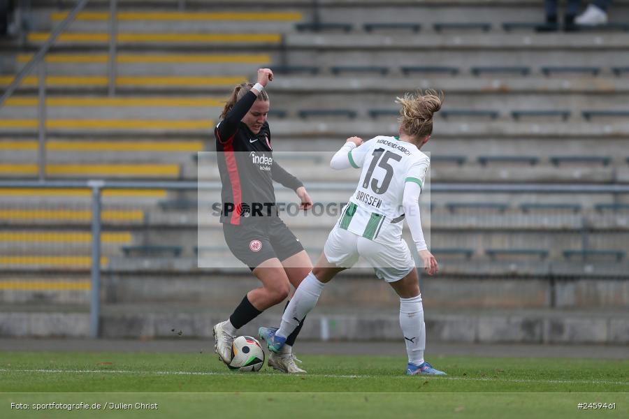 sport, action, Stadion am Brentanobad, SGE, Fussball, Frankfurt, Eintracht Frankfurt II, DFB, Borussia Mönchengladbach, BMG, 2. Frauen-Bundesliga, 15.12.2024 - Bild-ID: 2459461 sport, action, Stadion am Brentanobad, SGE, Fussball, Frankfurt, Eintracht Frankfurt II, DFB, Borussia Mönchengladbach, BMG, 2. Frauen-Bundesliga, 15.12.2024 - Bild-ID: 2459461