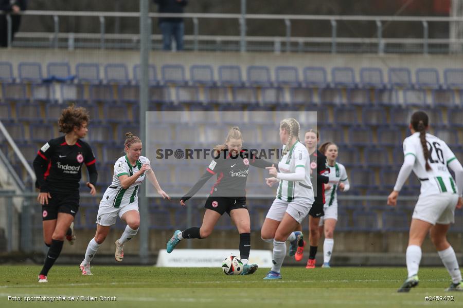 sport, action, Stadion am Brentanobad, SGE, Fussball, Frankfurt, Eintracht Frankfurt II, DFB, Borussia Mönchengladbach, BMG, 2. Frauen-Bundesliga, 15.12.2024 - Bild-ID: 2459472