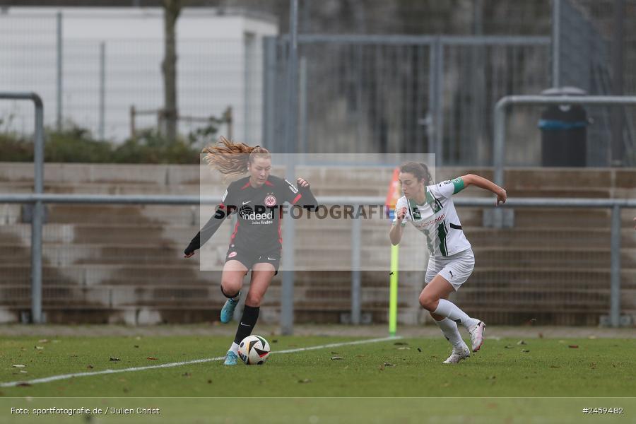 sport, action, Stadion am Brentanobad, SGE, Fussball, Frankfurt, Eintracht Frankfurt II, DFB, Borussia Mönchengladbach, BMG, 2. Frauen-Bundesliga, 15.12.2024 - Bild-ID: 2459482 sport, action, Stadion am Brentanobad, SGE, Fussball, Frankfurt, Eintracht Frankfurt II, DFB, Borussia Mönchengladbach, BMG, 2. Frauen-Bundesliga, 15.12.2024 - Bild-ID: 2459482