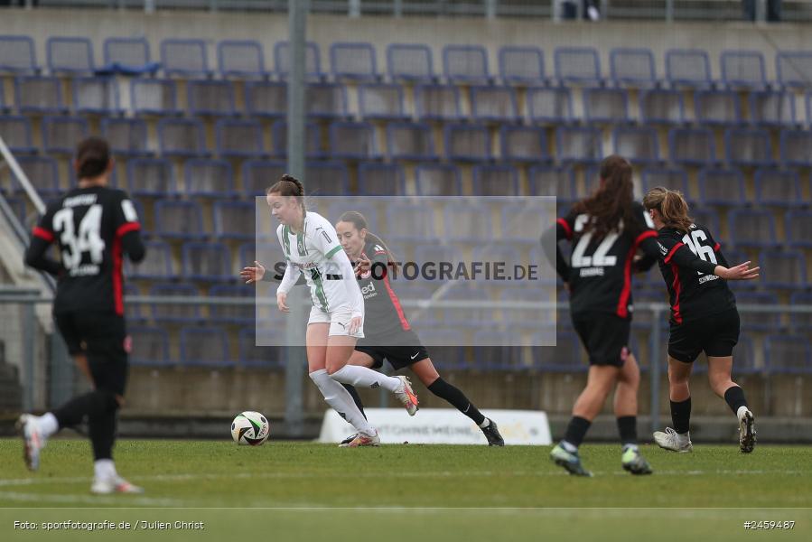 sport, action, Stadion am Brentanobad, SGE, Fussball, Frankfurt, Eintracht Frankfurt II, DFB, Borussia Mönchengladbach, BMG, 2. Frauen-Bundesliga, 15.12.2024 - Bild-ID: 2459487 sport, action, Stadion am Brentanobad, SGE, Fussball, Frankfurt, Eintracht Frankfurt II, DFB, Borussia Mönchengladbach, BMG, 2. Frauen-Bundesliga, 15.12.2024 - Bild-ID: 2459487