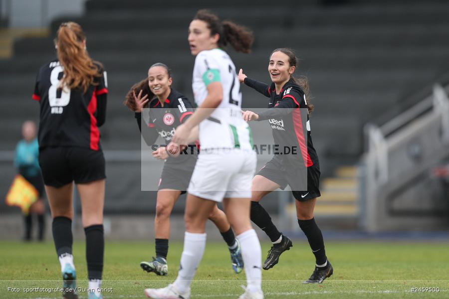 sport, action, Stadion am Brentanobad, SGE, Fussball, Frankfurt, Eintracht Frankfurt II, DFB, Borussia Mönchengladbach, BMG, 2. Frauen-Bundesliga, 15.12.2024 - Bild-ID: 2459500 sport, action, Stadion am Brentanobad, SGE, Fussball, Frankfurt, Eintracht Frankfurt II, DFB, Borussia Mönchengladbach, BMG, 2. Frauen-Bundesliga, 15.12.2024 - Bild-ID: 2459500