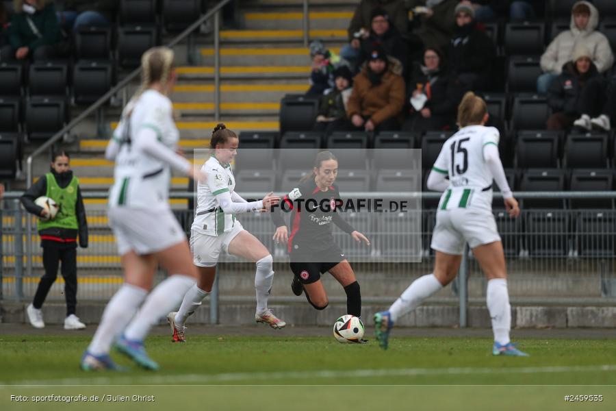 sport, action, Stadion am Brentanobad, SGE, Fussball, Frankfurt, Eintracht Frankfurt II, DFB, Borussia Mönchengladbach, BMG, 2. Frauen-Bundesliga, 15.12.2024 - Bild-ID: 2459535