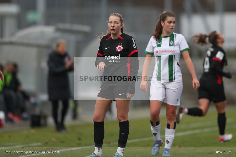 sport, action, Stadion am Brentanobad, SGE, Fussball, Frankfurt, Eintracht Frankfurt II, DFB, Borussia Mönchengladbach, BMG, 2. Frauen-Bundesliga, 15.12.2024 - Bild-ID: 2459539