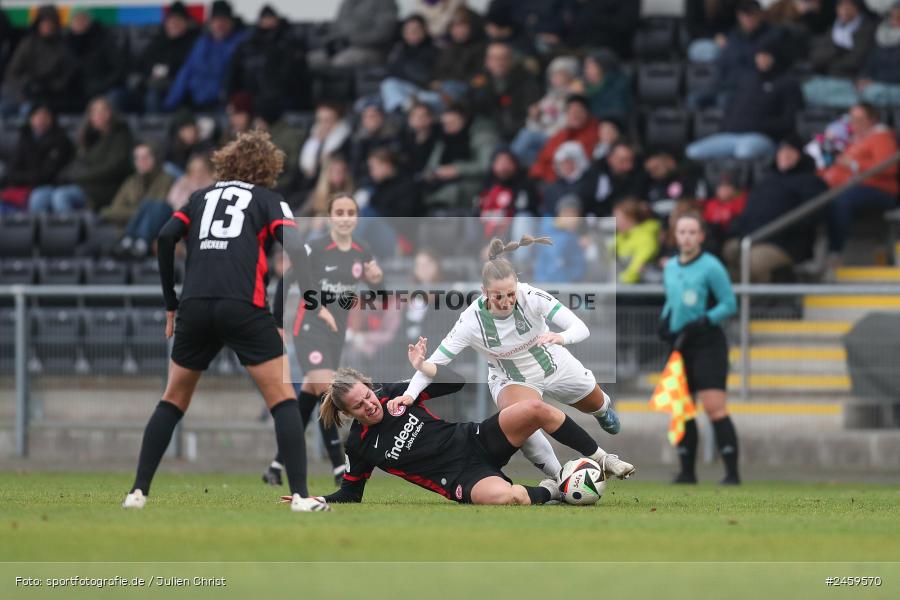 sport, action, Stadion am Brentanobad, SGE, Fussball, Frankfurt, Eintracht Frankfurt II, DFB, Borussia Mönchengladbach, BMG, 2. Frauen-Bundesliga, 15.12.2024 - Bild-ID: 2459570 sport, action, Stadion am Brentanobad, SGE, Fussball, Frankfurt, Eintracht Frankfurt II, DFB, Borussia Mönchengladbach, BMG, 2. Frauen-Bundesliga, 15.12.2024 - Bild-ID: 2459570