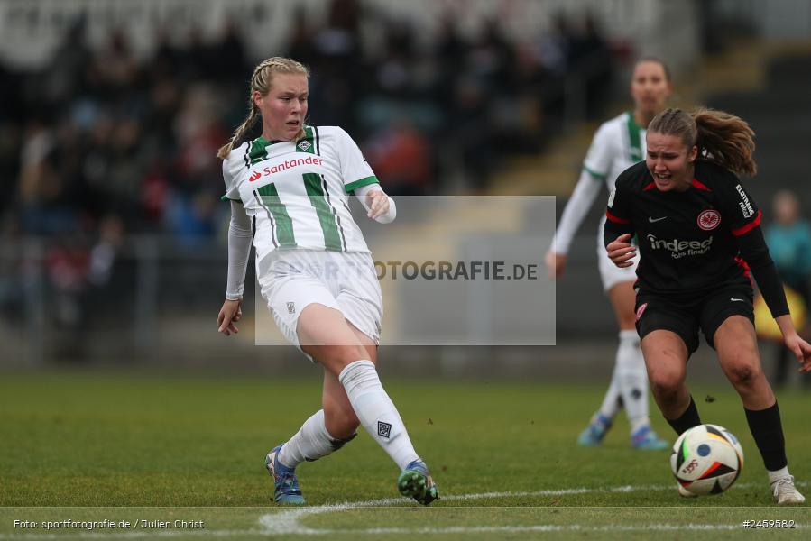 sport, action, Stadion am Brentanobad, SGE, Fussball, Frankfurt, Eintracht Frankfurt II, DFB, Borussia Mönchengladbach, BMG, 2. Frauen-Bundesliga, 15.12.2024 - Bild-ID: 2459582
