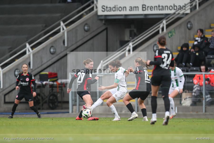 sport, action, Stadion am Brentanobad, SGE, Fussball, Frankfurt, Eintracht Frankfurt II, DFB, Borussia Mönchengladbach, BMG, 2. Frauen-Bundesliga, 15.12.2024 - Bild-ID: 2459583 sport, action, Stadion am Brentanobad, SGE, Fussball, Frankfurt, Eintracht Frankfurt II, DFB, Borussia Mönchengladbach, BMG, 2. Frauen-Bundesliga, 15.12.2024 - Bild-ID: 2459583