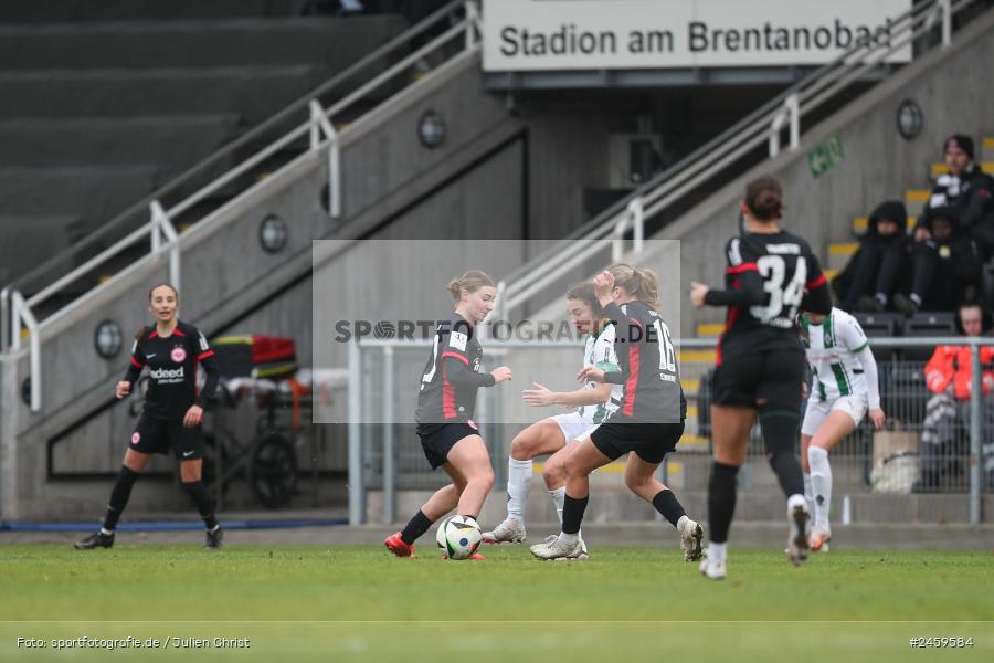 sport, action, Stadion am Brentanobad, SGE, Fussball, Frankfurt, Eintracht Frankfurt II, DFB, Borussia Mönchengladbach, BMG, 2. Frauen-Bundesliga, 15.12.2024 - Bild-ID: 2459584 sport, action, Stadion am Brentanobad, SGE, Fussball, Frankfurt, Eintracht Frankfurt II, DFB, Borussia Mönchengladbach, BMG, 2. Frauen-Bundesliga, 15.12.2024 - Bild-ID: 2459584