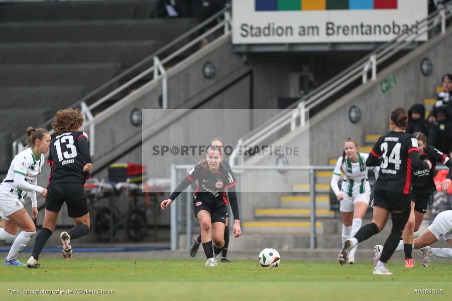 sport, action, Stadion am Brentanobad, SGE, Fussball, Frankfurt, Eintracht Frankfurt II, DFB, Borussia Mönchengladbach, BMG, 2. Frauen-Bundesliga, 15.12.2024 - Bild-ID: 2459585 sport, action, Stadion am Brentanobad, SGE, Fussball, Frankfurt, Eintracht Frankfurt II, DFB, Borussia Mönchengladbach, BMG, 2. Frauen-Bundesliga, 15.12.2024 - Bild-ID: 2459585