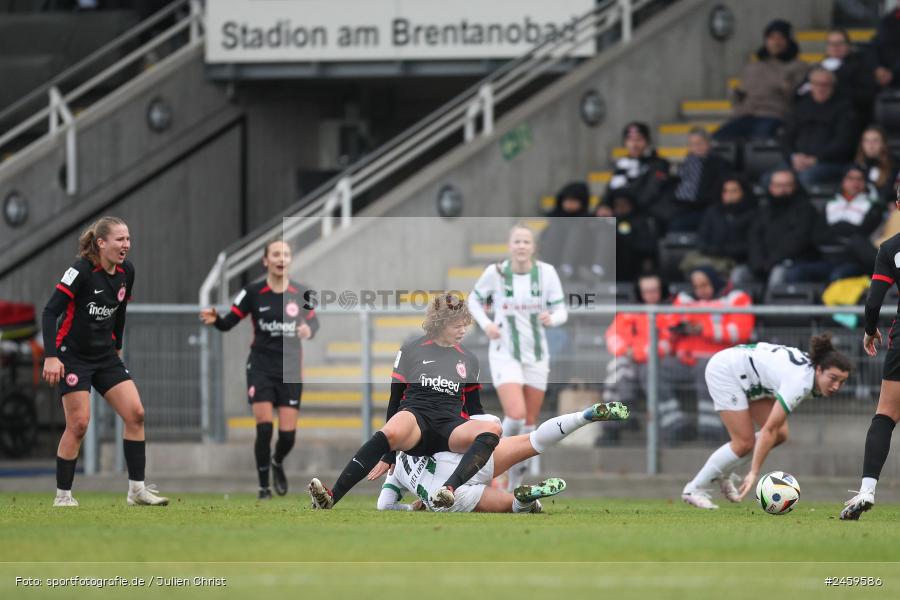 sport, action, Stadion am Brentanobad, SGE, Fussball, Frankfurt, Eintracht Frankfurt II, DFB, Borussia Mönchengladbach, BMG, 2. Frauen-Bundesliga, 15.12.2024 - Bild-ID: 2459586 sport, action, Stadion am Brentanobad, SGE, Fussball, Frankfurt, Eintracht Frankfurt II, DFB, Borussia Mönchengladbach, BMG, 2. Frauen-Bundesliga, 15.12.2024 - Bild-ID: 2459586