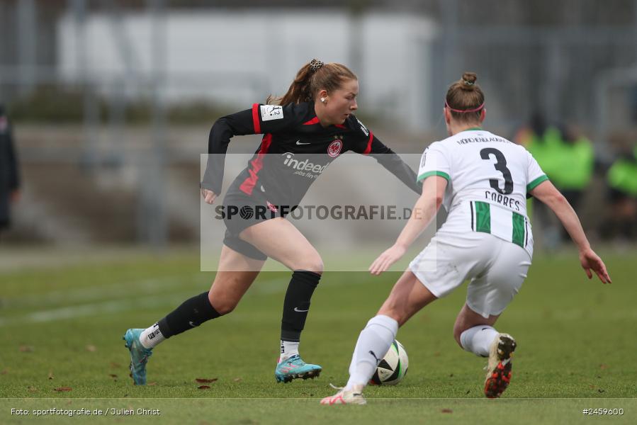 sport, action, Stadion am Brentanobad, SGE, Fussball, Frankfurt, Eintracht Frankfurt II, DFB, Borussia Mönchengladbach, BMG, 2. Frauen-Bundesliga, 15.12.2024 - Bild-ID: 2459600