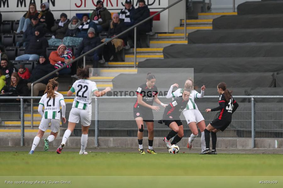 sport, action, Stadion am Brentanobad, SGE, Fussball, Frankfurt, Eintracht Frankfurt II, DFB, Borussia Mönchengladbach, BMG, 2. Frauen-Bundesliga, 15.12.2024 - Bild-ID: 2459609 sport, action, Stadion am Brentanobad, SGE, Fussball, Frankfurt, Eintracht Frankfurt II, DFB, Borussia Mönchengladbach, BMG, 2. Frauen-Bundesliga, 15.12.2024 - Bild-ID: 2459609