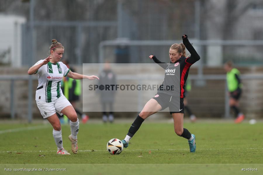 sport, action, Stadion am Brentanobad, SGE, Fussball, Frankfurt, Eintracht Frankfurt II, DFB, Borussia Mönchengladbach, BMG, 2. Frauen-Bundesliga, 15.12.2024 - Bild-ID: 2459614