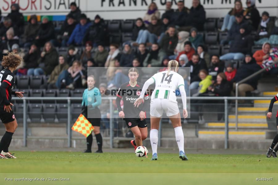 sport, action, Stadion am Brentanobad, SGE, Fussball, Frankfurt, Eintracht Frankfurt II, DFB, Borussia Mönchengladbach, BMG, 2. Frauen-Bundesliga, 15.12.2024 - Bild-ID: 2459617 sport, action, Stadion am Brentanobad, SGE, Fussball, Frankfurt, Eintracht Frankfurt II, DFB, Borussia Mönchengladbach, BMG, 2. Frauen-Bundesliga, 15.12.2024 - Bild-ID: 2459617