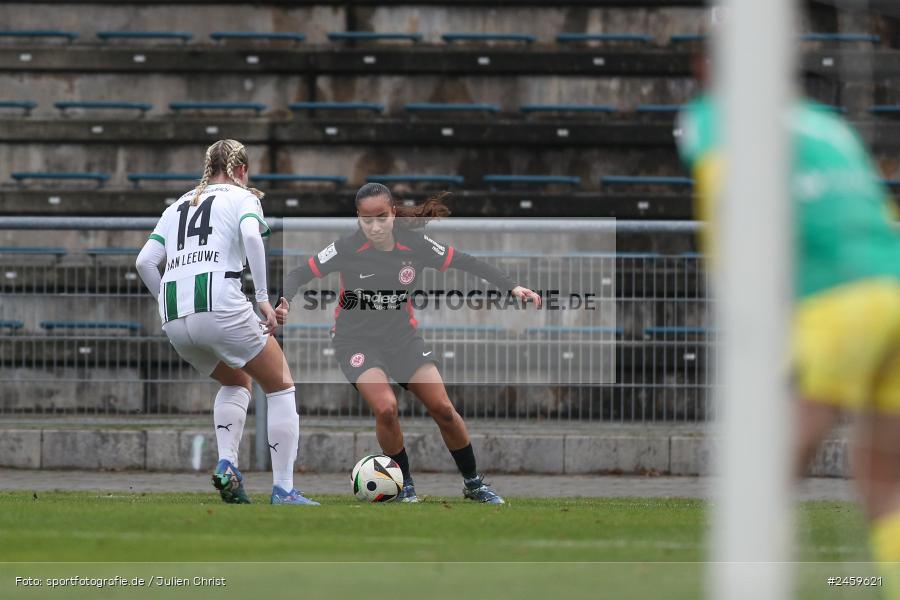 sport, action, Stadion am Brentanobad, SGE, Fussball, Frankfurt, Eintracht Frankfurt II, DFB, Borussia Mönchengladbach, BMG, 2. Frauen-Bundesliga, 15.12.2024 - Bild-ID: 2459621